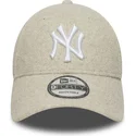 beige-gebogene-snapback-kappe-9forty-melton-wool-new-york-yankees-mlb-von-new-era