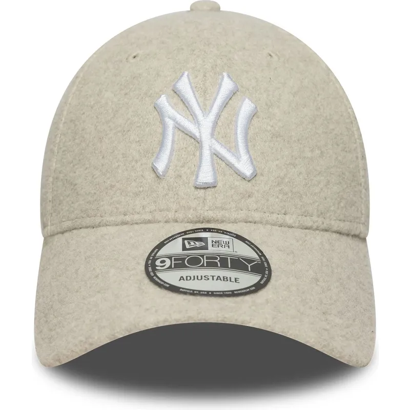 cappellino-curvo-beige-snapback-9forty-melton-wool-dei-new-york-yankees-mlb-di-new-era