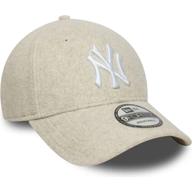 cap-curbata-beige-snapback-9forty-melton-wool-de-new-york-yankees-mlb-de-new-era