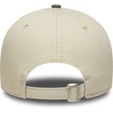 new-era-curved-brim-9forty-side-patch-new-york-yankees-mlb-beige-and-green-adjustable-cap