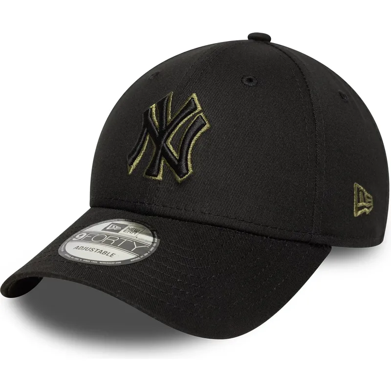 cappellino-curvo-nero-regolabile-con-logo-verde-9forty-outline-dei-new-york-yankees-mlb-di-new-era