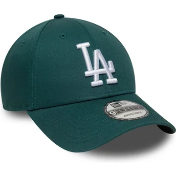 Zielona, regulowana czapka z zakrzywionym daszkiem 9FORTY League Essential Los Angeles Dodgers MLB od New Era