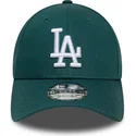 new-era-curved-brim-9forty-league-essential-los-angeles-dodgers-mlb-green-adjustable-cap