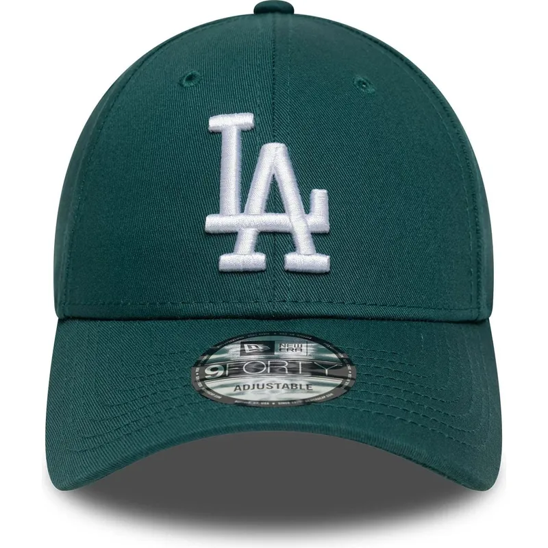 cappellino-verde-regolabile-9forty-league-essential-dei-los-angeles-dodgers-mlb-di-new-era