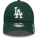 cappellino-con-visiera-curva-verde-regolabile-9forty-visor-script-dei-los-angeles-dodgers-mlb-di-new-era