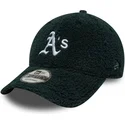 casquette-courbee-verte-ajustable-9forty-winter-borg-oakland-athletics-mlb-new-era