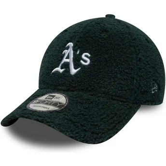 Cappellino con visiera curva verde regolabile 9FORTY Winter Borg di Oakland Athletics MLB di New Era