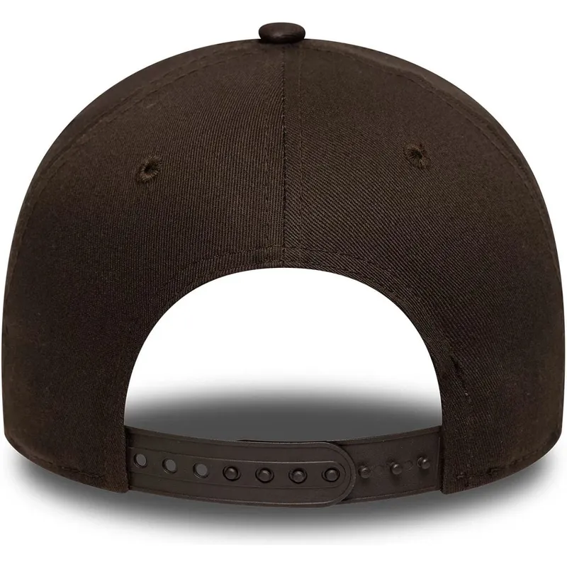 brun-kurvad-keps-snapback-9forty-e-frame-side-patch-fran-los-angeles-dodgers-mlb-av-new-era