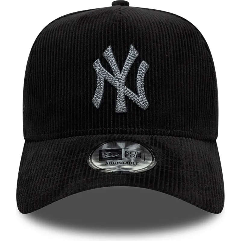 cappellino-curvo-nero-regolabile-9forty-e-frame-cord-dei-new-york-yankees-mlb-di-new-era
