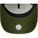 cappellino-curvo-beige-e-verde-snapback-9forty-e-frame-world-series-patch-dei-los-angeles-dodgers-mlb-di-new-era