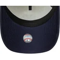 casquette-courbee-beige-et-bleue-marine-snapback-9forty-e-frame-world-series-patch-new-york-yankees-mlb-new-era