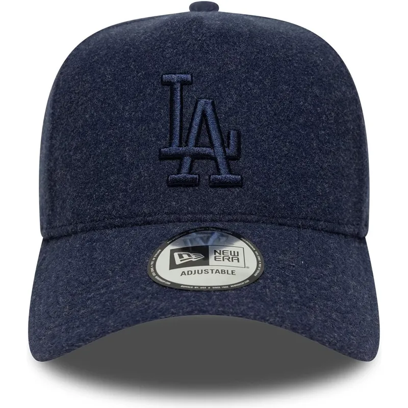 cappellino-snapback-con-visiera-curva-blu-navy-con-logo-blu-navy-9forty-e-frame-melton-dei-los-angeles-dodgers-mlb-di-new-era
