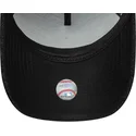 casquette-courbee-noire-snapback-avec-logo-noir-9forty-e-frame-melton-new-york-yankees-mlb-new-era
