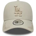 epci-curbata-bej-snapback-9forty-e-frame-tonal-icon-de-los-angeles-dodgers-mlb-de-new-era
