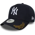granatowa-czapka-z-zakrzywionym-daszkiem-snapback-9forty-e-frame-tonal-icon-new-york-yankees-mlb-od-new-era