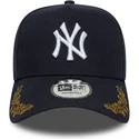 epci-curbata-bleumarin-snapback-9forty-e-frame-tonal-icon-de-new-york-yankees-mlb-de-new-era