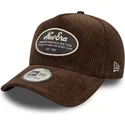 casquette-courbee-marron-snapback-9forty-e-frame-patch-cord-new-era