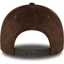 casquette-courbee-marron-snapback-9forty-e-frame-patch-cord-new-era