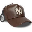 brun-bojd-justerbar-keps-9forty-e-frame-img-leather-fran-new-york-yankees-mlb-av-new-era