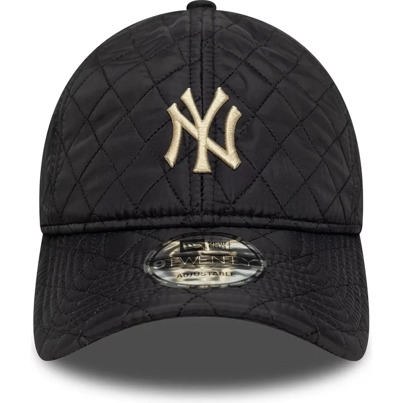czarna-zakrzywiona-czapka-z-regulacja-z-bezowym-logo-9twenty-quilted-new-york-yankees-mlb-od-new-era