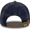 new-era-curved-brim-9twenty-img-loden-leather-new-york-yankees-mlb-navy-blue-and-brown-adjustable-cap