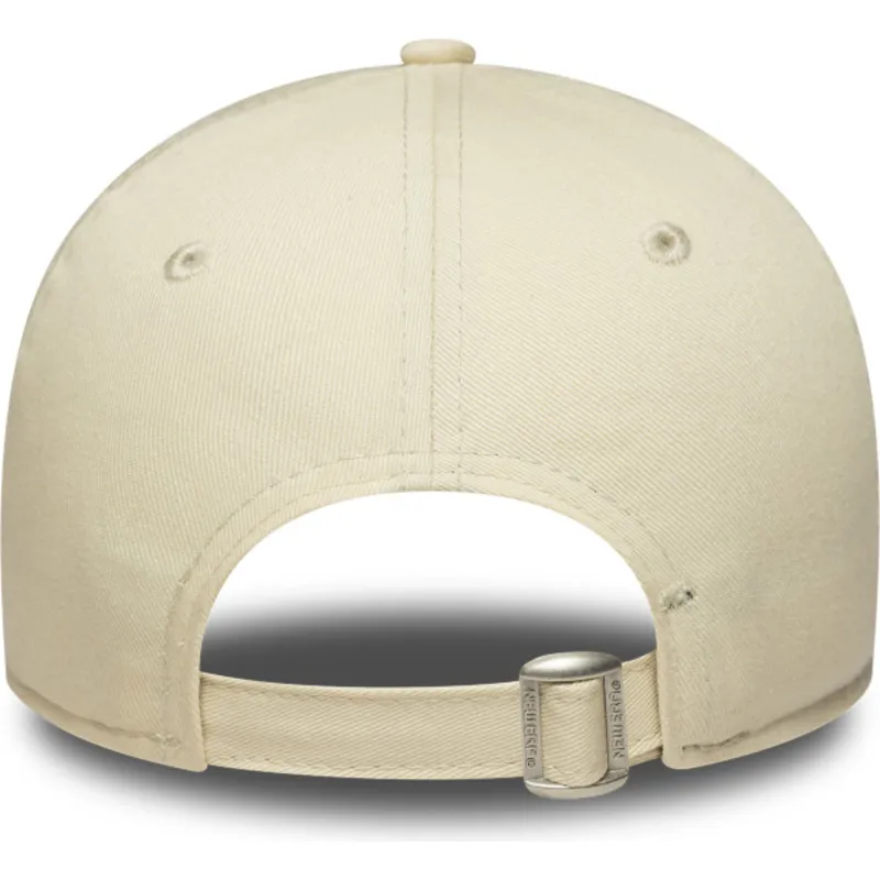 cappellino-curvo-beige-regolabile-da-donna-con-logo-rosa-9forty-league-essential-dei-new-york-yankees-mlb-di-new-era