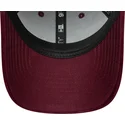 casquette-courbee-grenat-ajustable-pour-femme-9forty-velour-los-angeles-dodgers-mlb-new-era