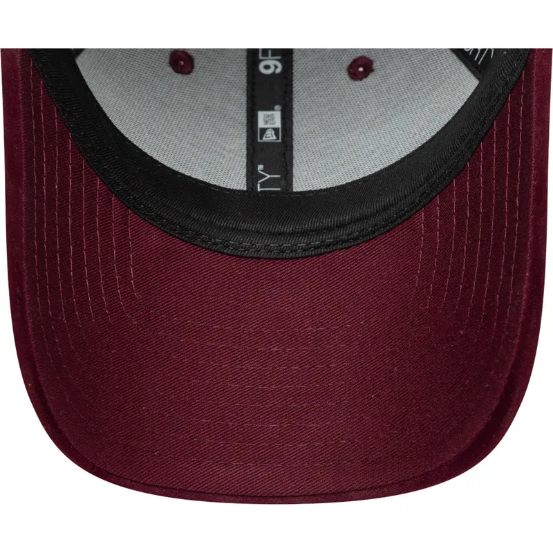 cappellino-curvo-granata-regolabile-da-donna-9forty-velour-dei-los-angeles-dodgers-mlb-di-new-era