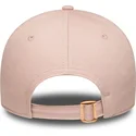 casquette-courbee-rose-ajustable-pour-femme-9forty-metallic-logo-new-york-yankees-mlb-new-era