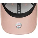 new-era-curved-brim-women-9forty-metallic-logo-new-york-yankees-mlb-pink-adjustable-cap