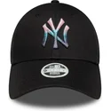 epci-curbata-negru-reglabila-9forty-metallic-de-new-york-yankees-mlb-de-new-era