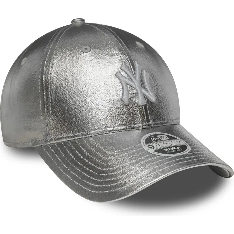 bojd-silverfargad-justerbar-keps-for-dam-9forty-metallic-fran-new-york-yankees-mlb-av-new-era