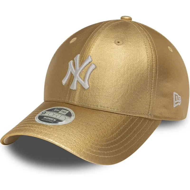 epci-curbata-auriu-reglabila-dorada-9forty-metallic-de-new-york-yankees-mlb-de-new-era