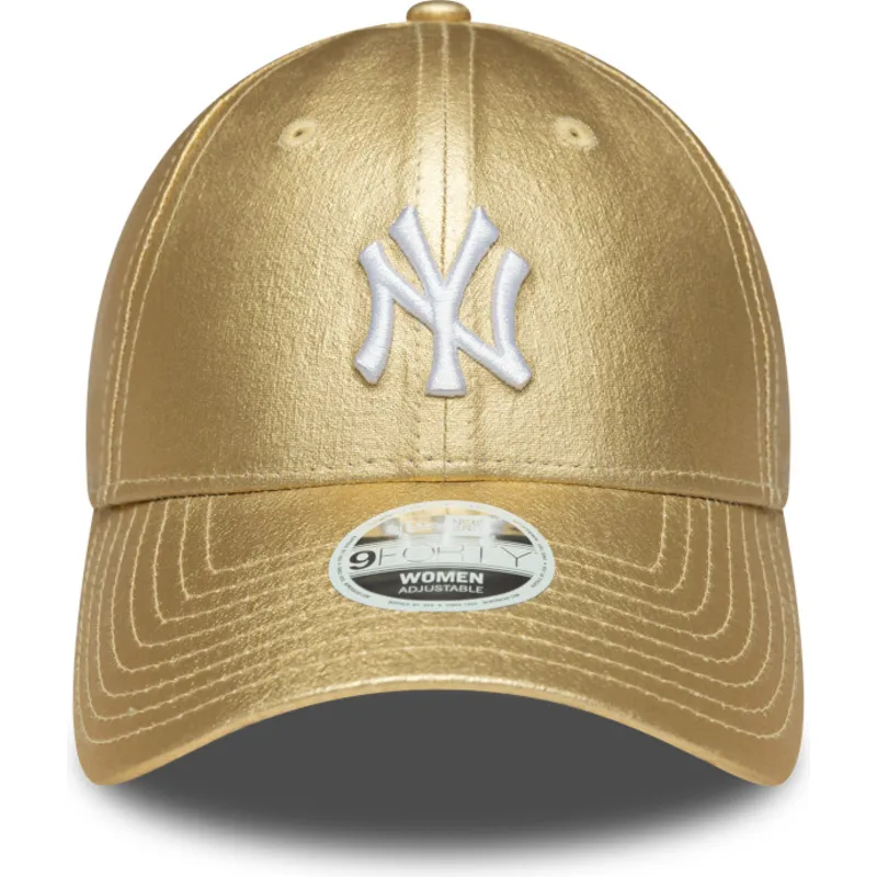 epci-curbata-auriu-reglabila-dorada-9forty-metallic-de-new-york-yankees-mlb-de-new-era