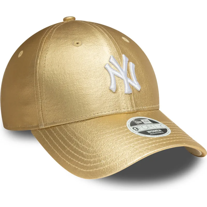 epci-curbata-auriu-reglabila-dorada-9forty-metallic-de-new-york-yankees-mlb-de-new-era