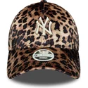 new-era-new-york-yankees-mlb-9forty-leo-velour-justerbar-leopardbojd-keps-for-kvinnor