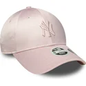epci-curbata-roz-reglabila-9forty-satin-bow-back-de-new-york-yankees-mlb-de-new-era