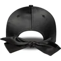 new-era-mlb-new-york-yankees-9forty-satin-bow-back-damen-verstellbare-schwarze-kappe-mit-schwarzem-logo