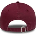 casquette-courbee-grenat-ajustable-pour-femme-avec-logo-beige-9twenty-boucle-los-angeles-dodgers-mlb-new-era