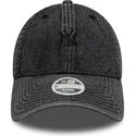 cappellino-curvo-nero-regolabile-da-donna-9twenty-denim-dei-new-york-yankees-mlb-di-new-era