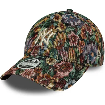 Casquette courbée multicolore ajustable pour femme 9TWENTY Floral New York Yankees MLB New Era