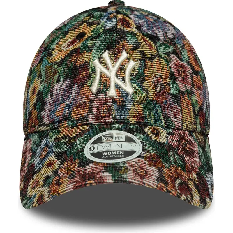 cappellino-curvo-multicolore-regolabile-da-donna-9twenty-floral-dei-new-york-yankees-mlb-di-new-era