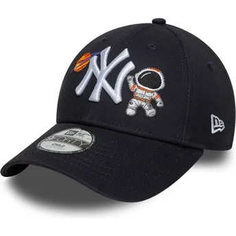 Casquette courbée bleue marine ajustable pour enfant 9FORTY Space Icon New York Yankees MLB New Era