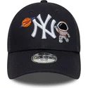 casquette-courbee-bleue-marine-ajustable-pour-enfant-9forty-space-icon-new-york-yankees-mlb-new-era