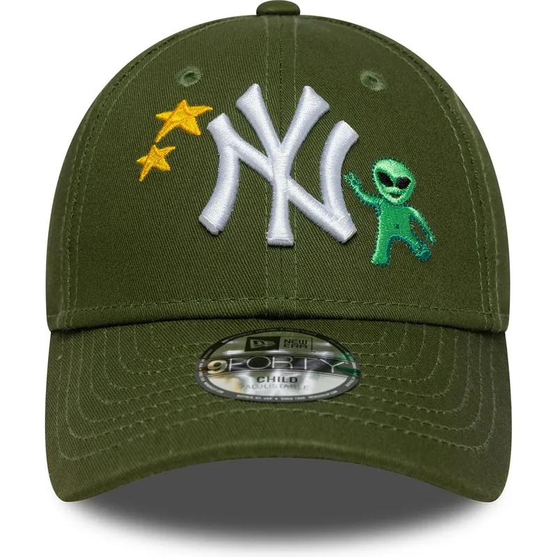 cappellino-curvo-verde-regolabile-per-bambino-9forty-space-icon-dei-new-york-yankees-mlb-di-new-era