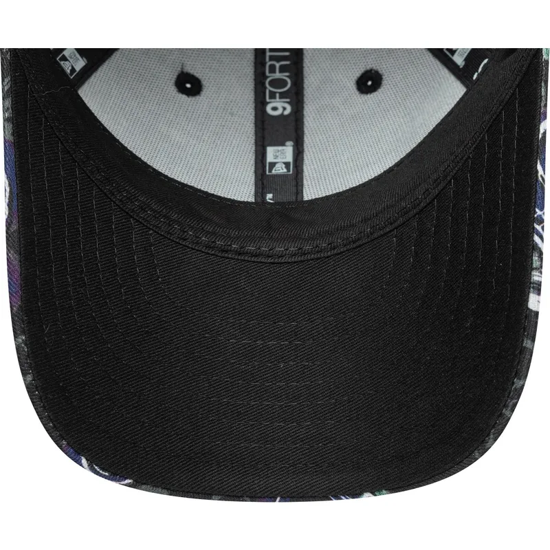 new-era-9forty-space-all-over-print-verstellbare-schwarze-kinderkappe-mit-gebogenem-schirm