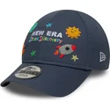 casquette-courbee-bleue-ajustable-pour-enfant-9forty-space-icon-new-era