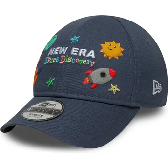 Casquette courbée bleue ajustable pour enfant 9FORTY Space Icon New Era