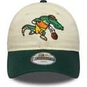 casquette-courbee-beige-et-verte-ajustable-pour-enfant-9twenty-mascot-new-era