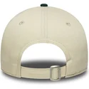 casquette-courbee-beige-et-verte-ajustable-pour-enfant-9twenty-mascot-new-era